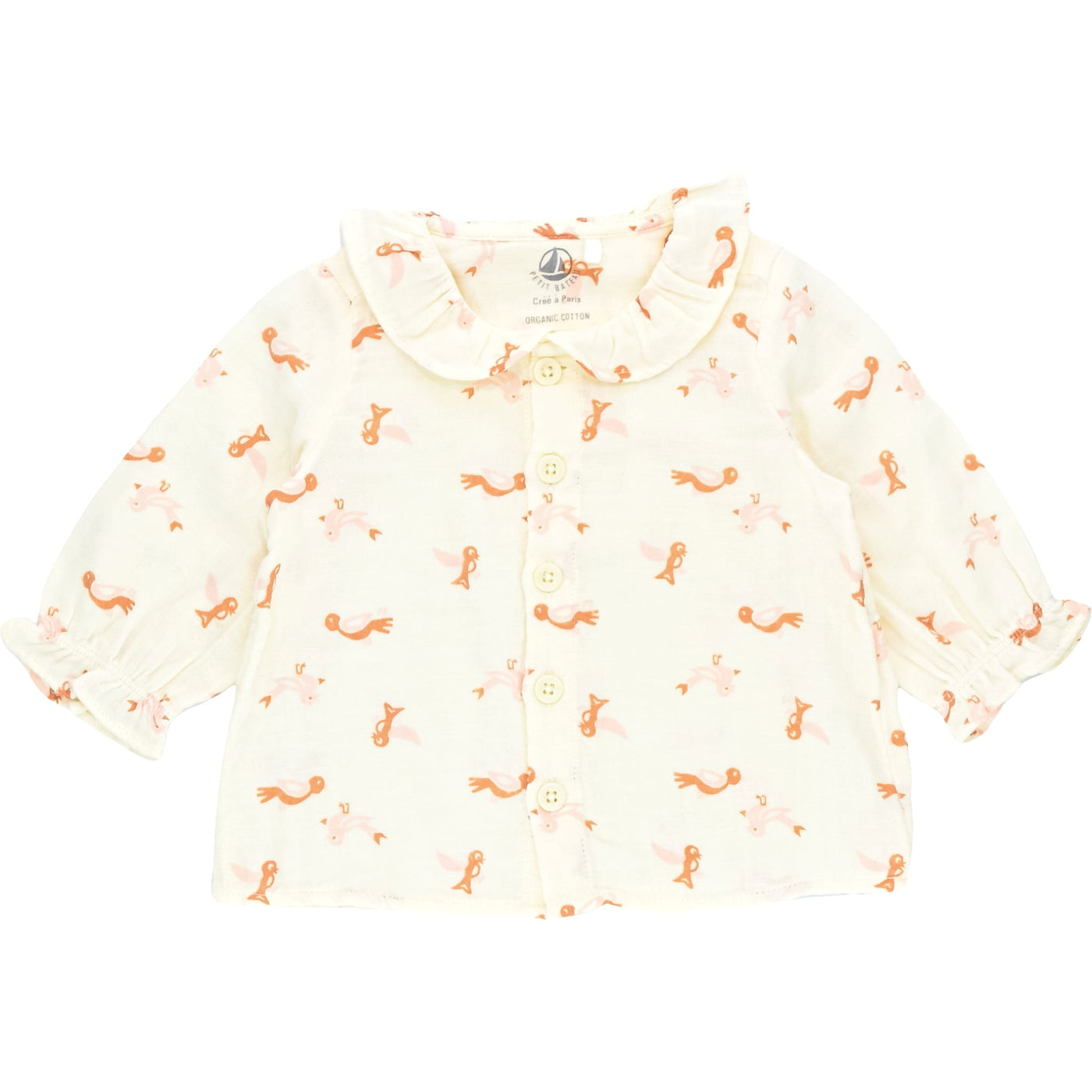 Blouse à manches longues de seconde main en coton bio pour bébé fille de 3 mois - Vue 1