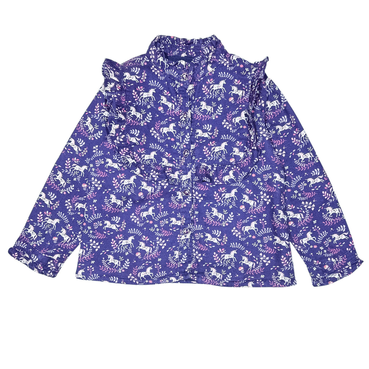 Blouse à manches longues de seconde main en coton pour enfant fille de 4 ans - Vue 1
