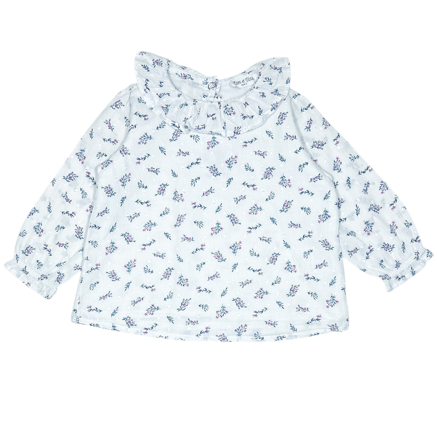 Blouse à manches longues de seconde main en coton pour bébé fille de 9 mois - Vue 1
