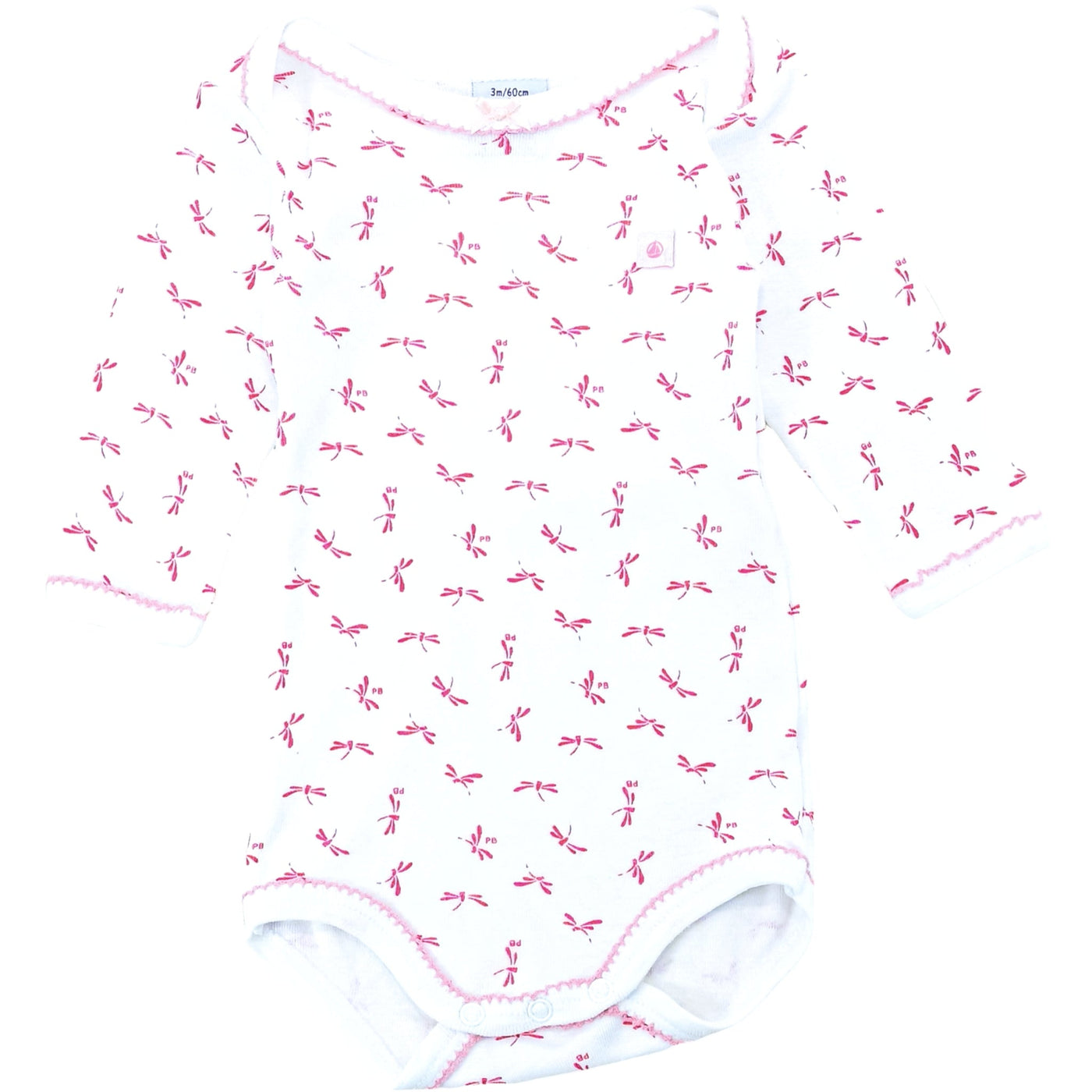 Body à manches longues de seconde main en coton bio pour bébé fille de 3 mois - Vue 1