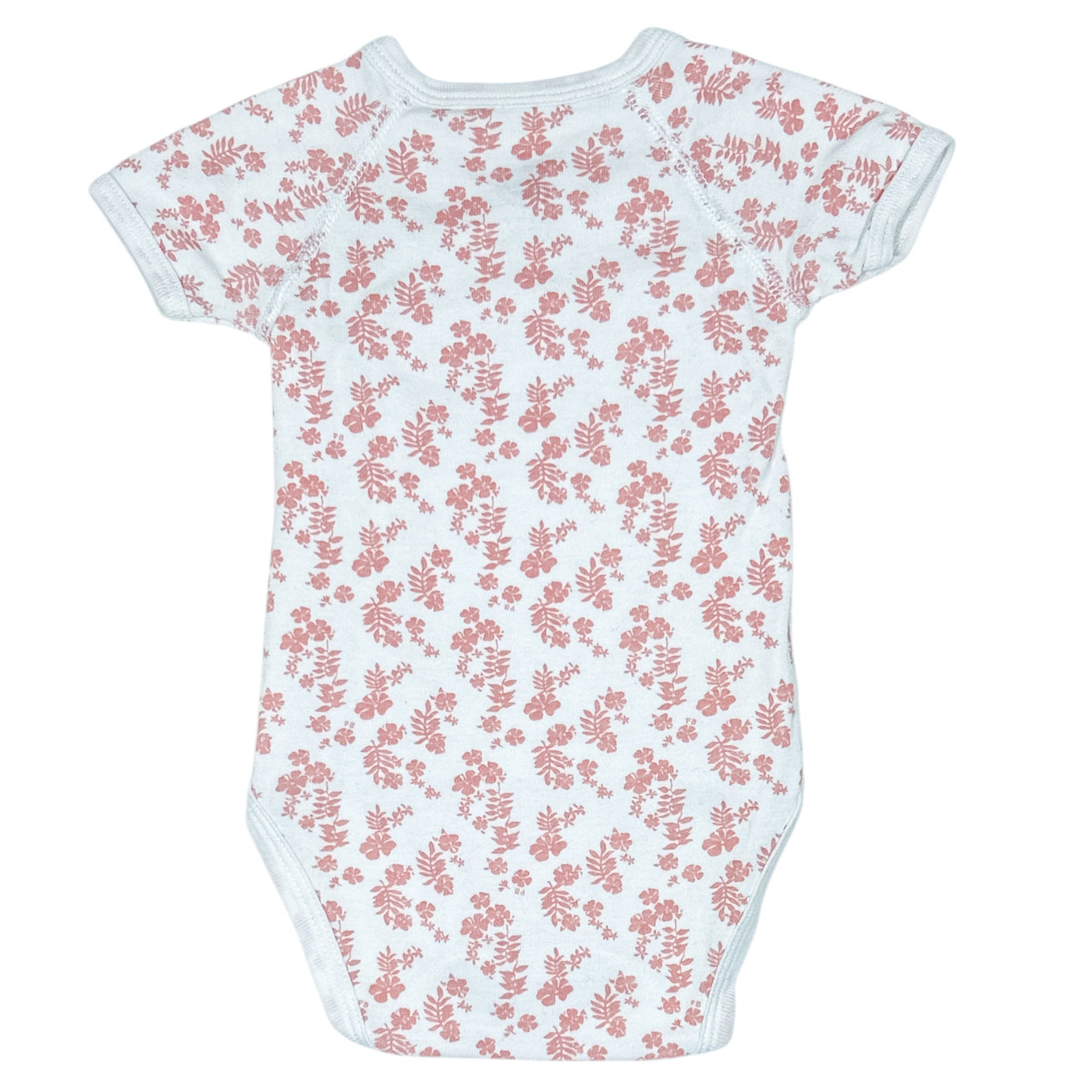 Body croisé à manches courtes de seconde main en coton bio pour bébé fille de 3 mois - Vue 2