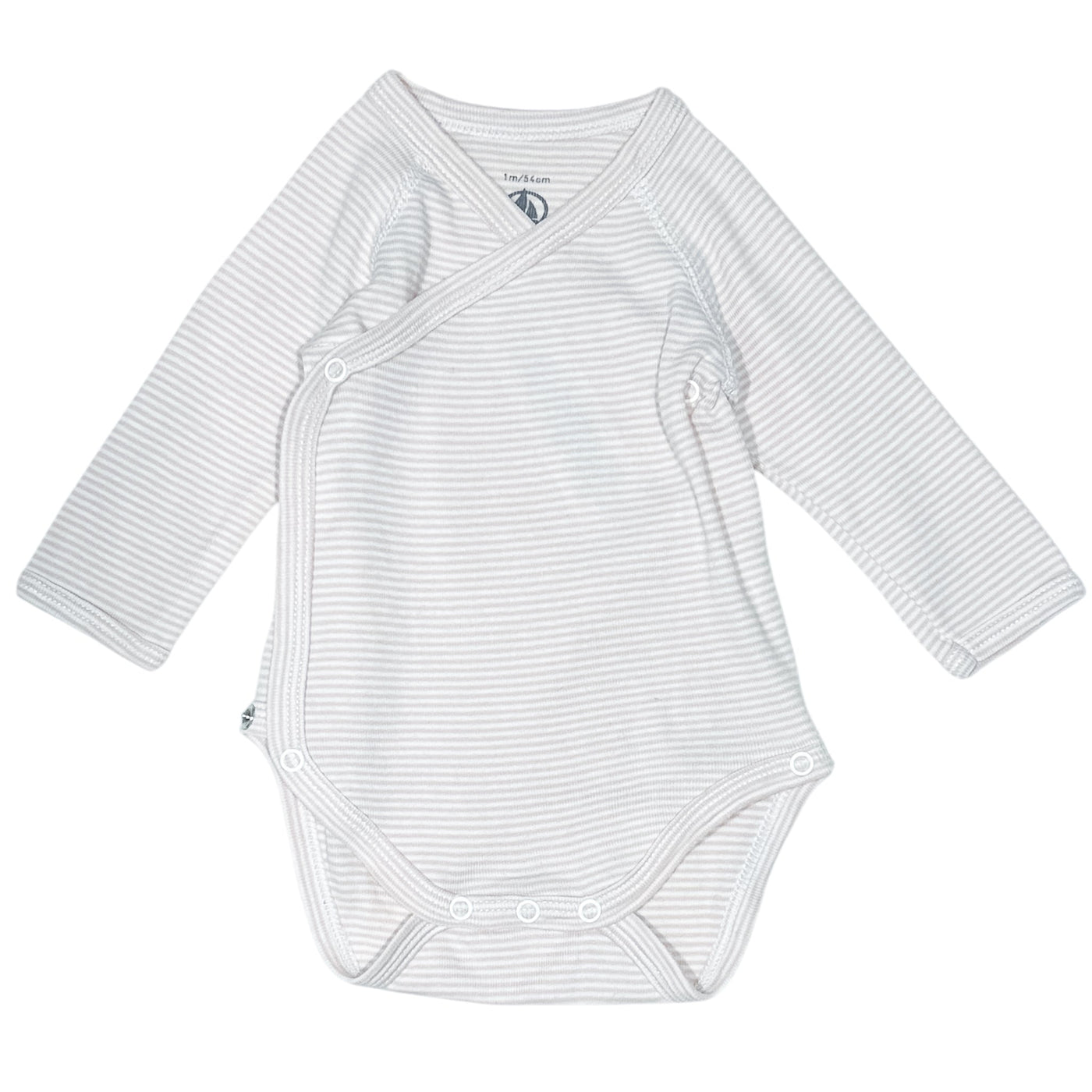 Body croisé à manches longues de seconde main en coton pour bébé fille de 1 mois - Vue 1