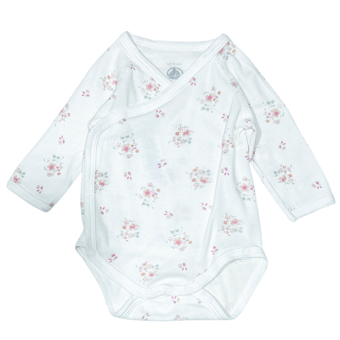 Body croisé à manches longues de seconde main en coton pour bébé fille de 1 mois - Vue 1