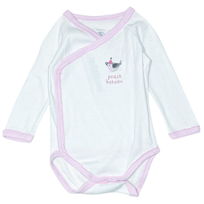 Body croisé à manches longues de seconde main en coton pour bébé fille de 6 mois - Vue 1