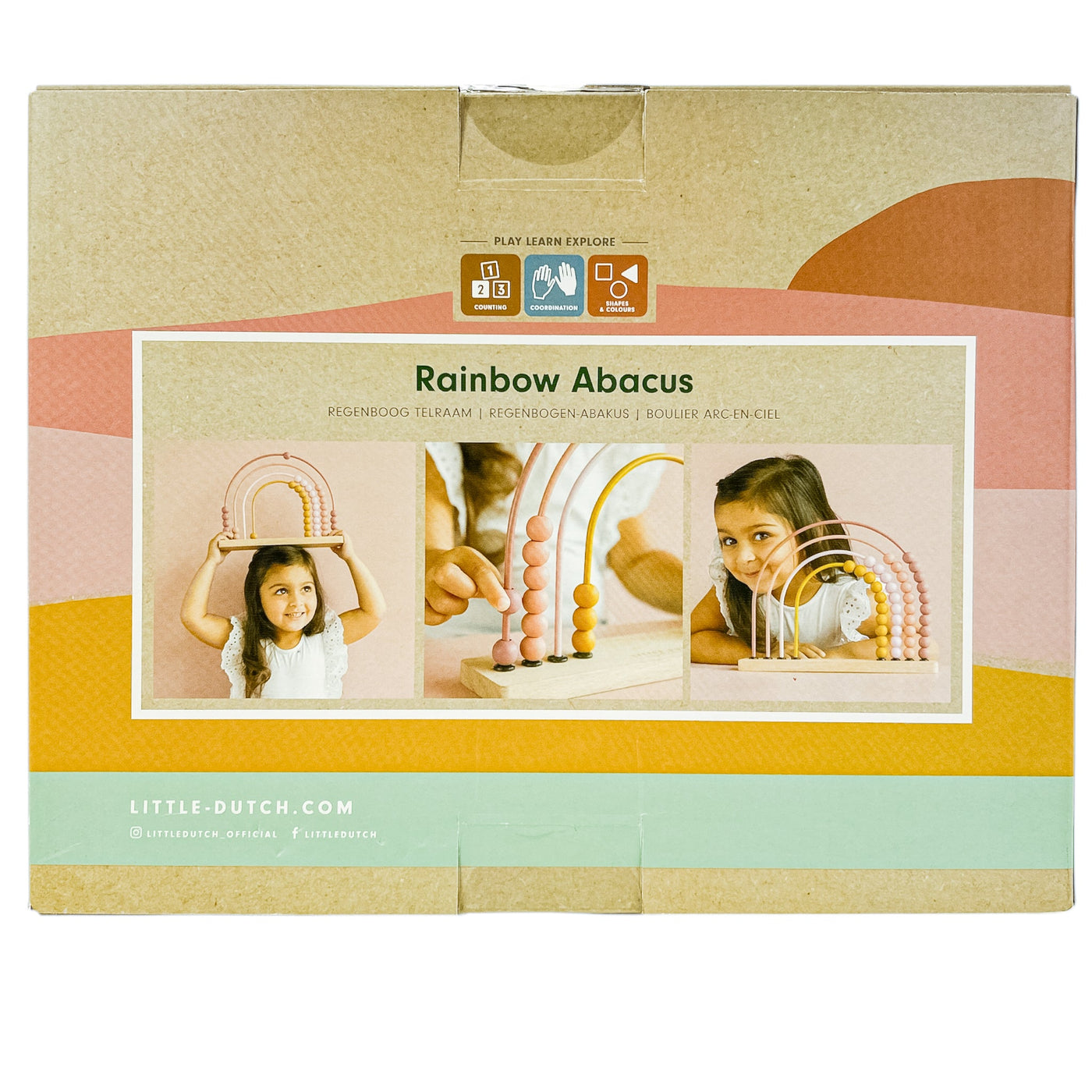 Boulier "Boulier arc-en-ciel" de seconde main en bois pour enfant à partir de 12 mois - Vue 3