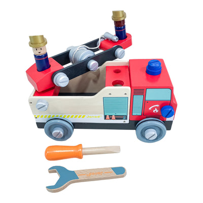 Camion de pompier "Camion de pompiers Brico'Kids" de seconde main pour enfant à partir de 3 ans - Vue 3