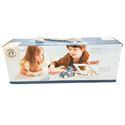 Camion "Camion transporteur avec 4 voitures" de seconde main en bois pour enfant à partir de 12 mois - Vue 3