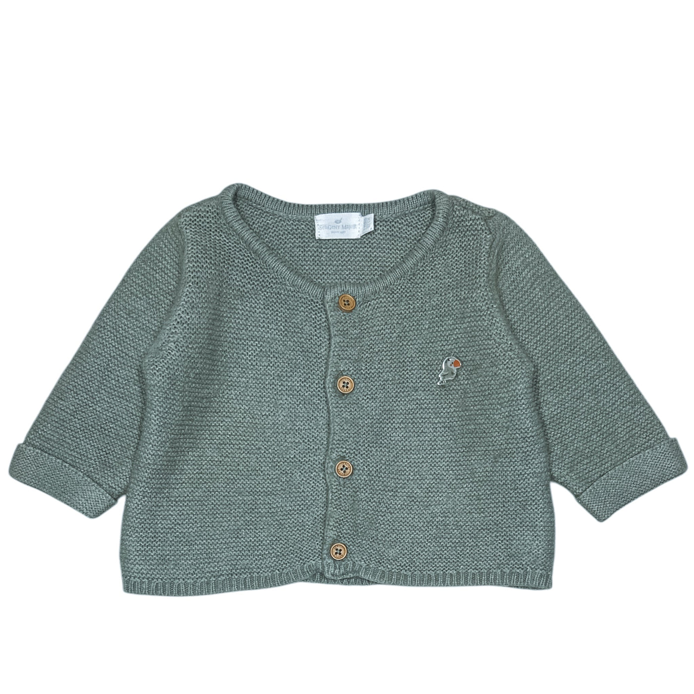 Cardigan de seconde main en coton et laine pour bébé de 1 mois - Vue 1