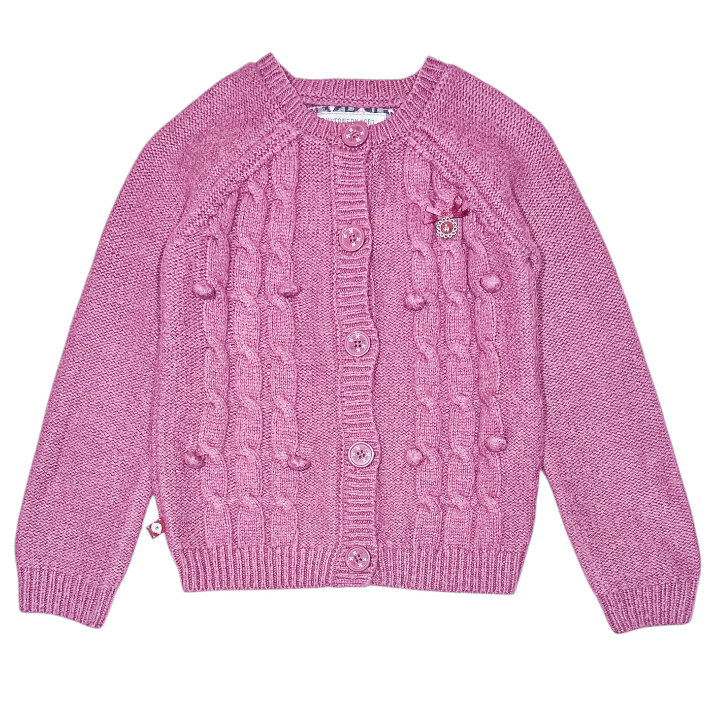 Cardigan de seconde main en coton et laine pour bébé fille de 24 mois - Vue 1