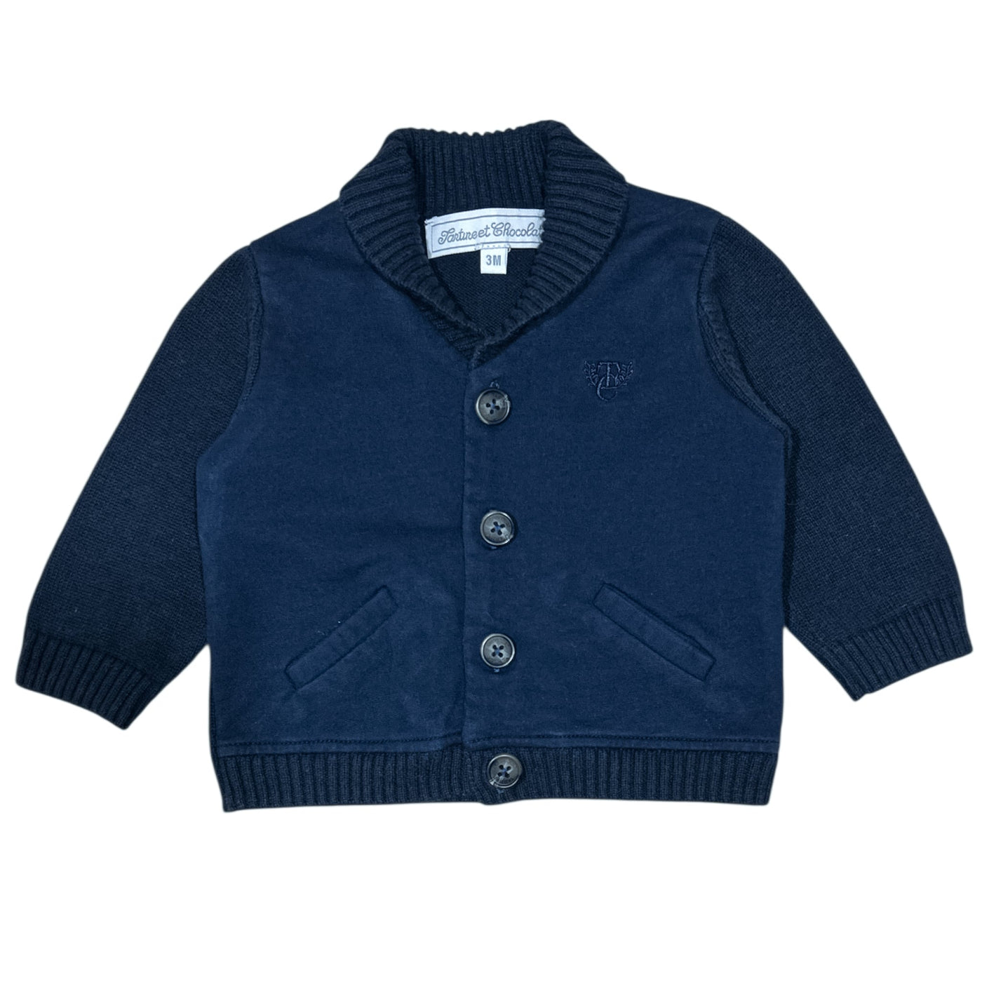 Cardigan de seconde main en coton pour bébé de 3 mois - Vue 1