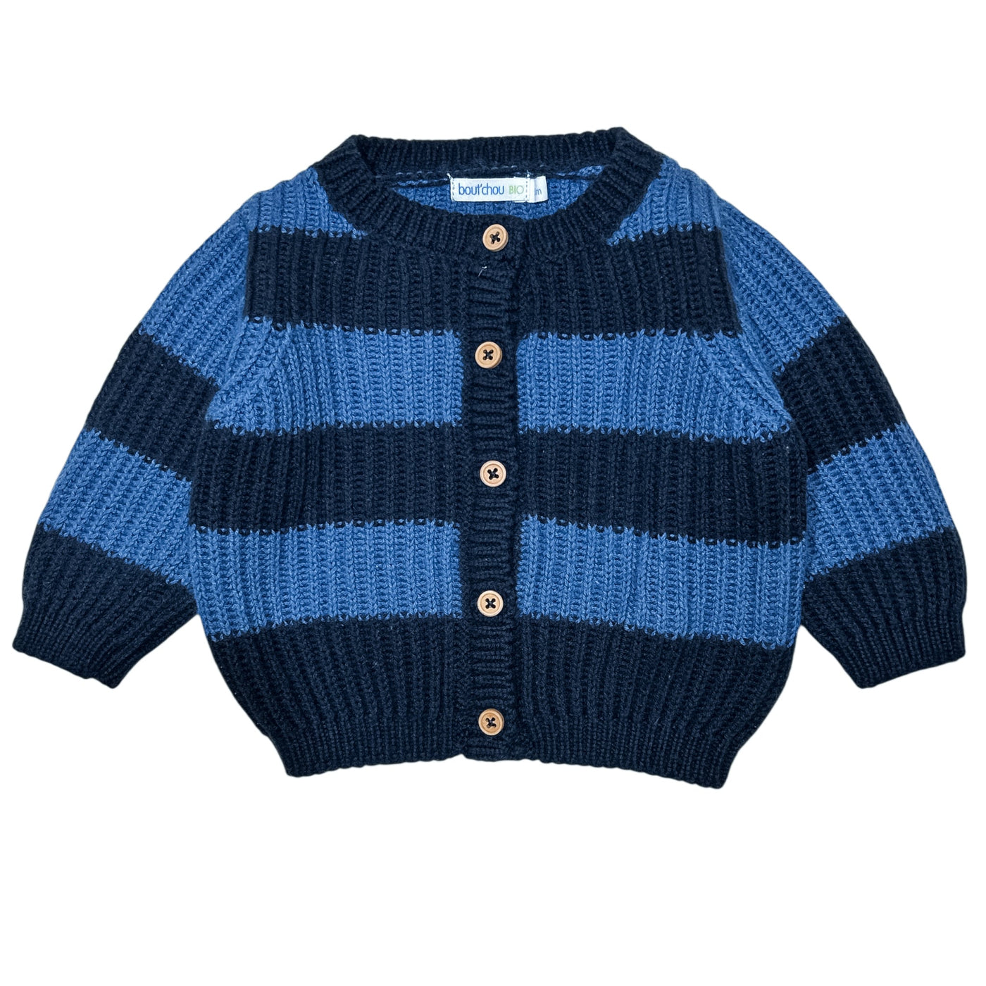 Cardigan de seconde main en coton et laine pour bébé de 3 mois - Vue 1