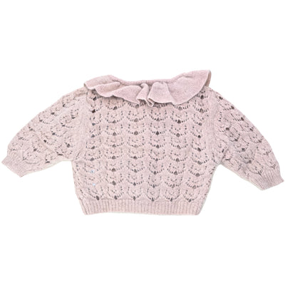 Cardigan de seconde main en laine alpaga pour bébé fille de 3 mois - Vue 2