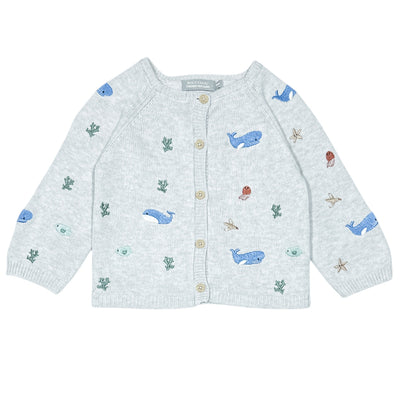 Cardigan de seconde main en coton et laine pour bébé de 9 mois - Vue 1