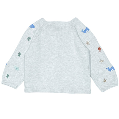 Cardigan de seconde main en coton et laine pour bébé de 9 mois - Vue 2