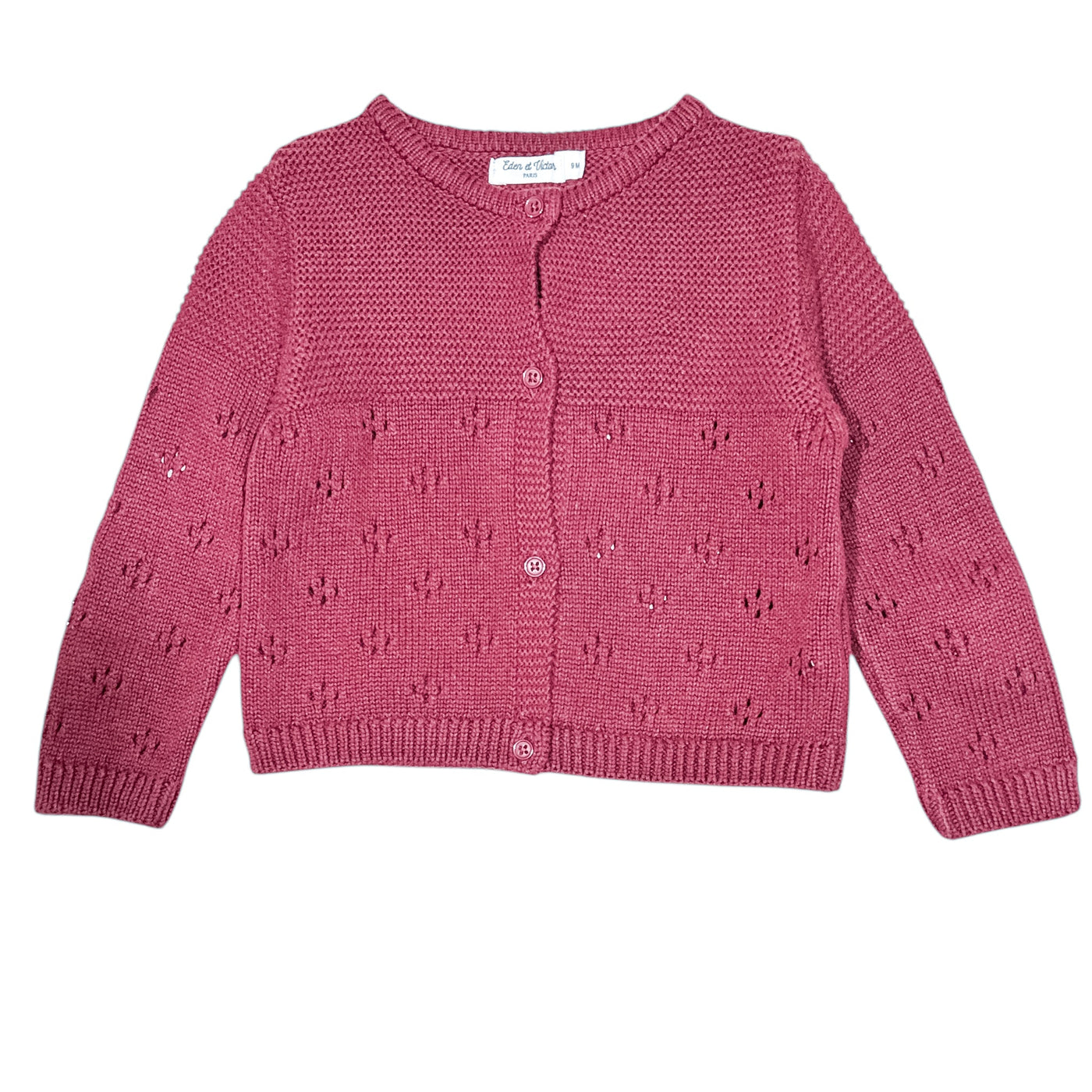 Cardigan de seconde main en coton pour bébé fille de 9 mois - Vue 1