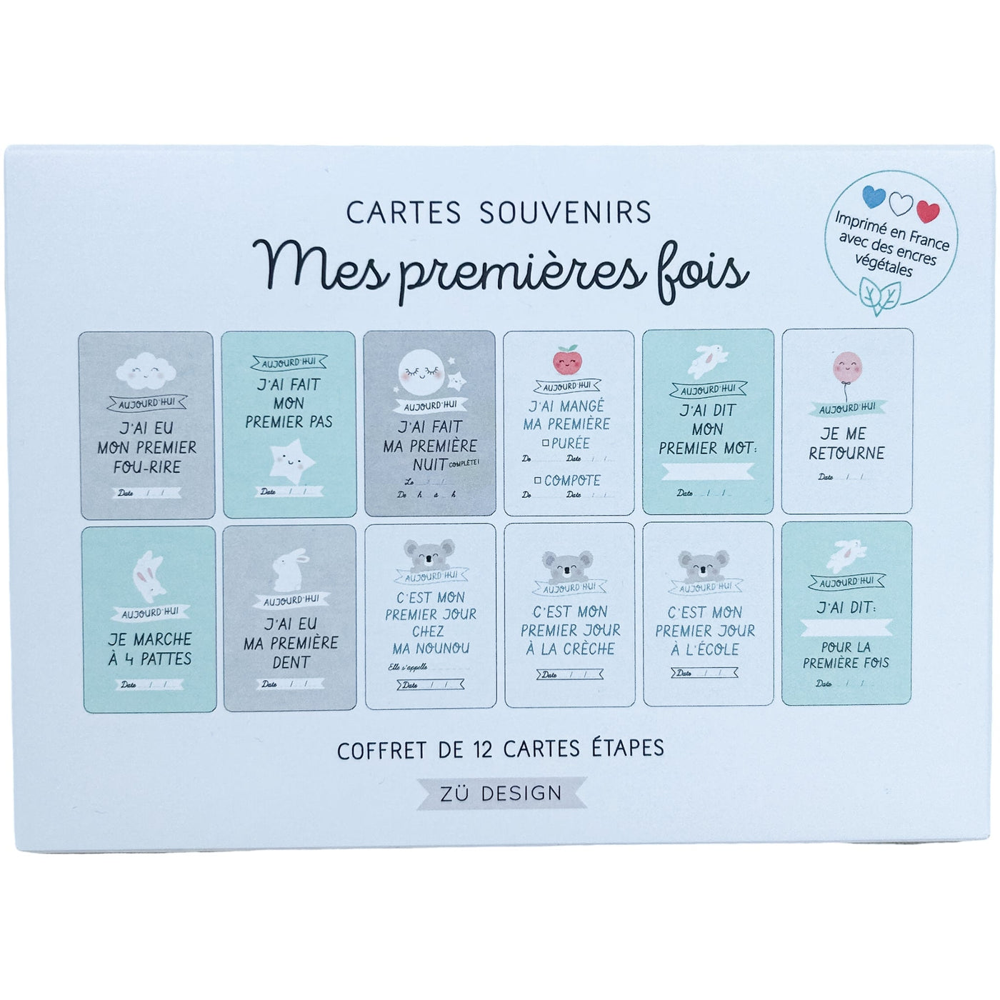Imagier "Cartes souvenirs Mes premières fois" de seconde main en papier pour enfant dès la naissance - Vue 1