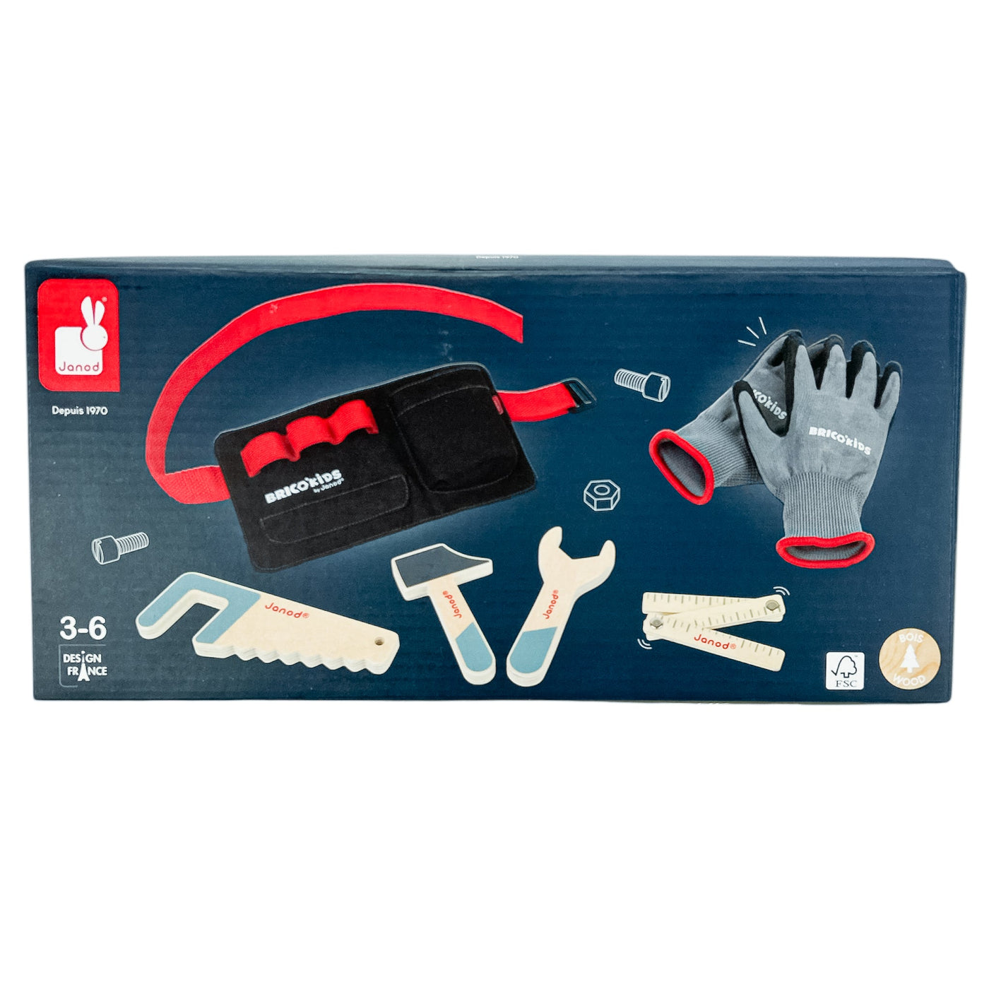Set de bricolage "Ceinture avec outils et gants" de seconde main en bois pour enfant à partir de 3 ans - Vue 1