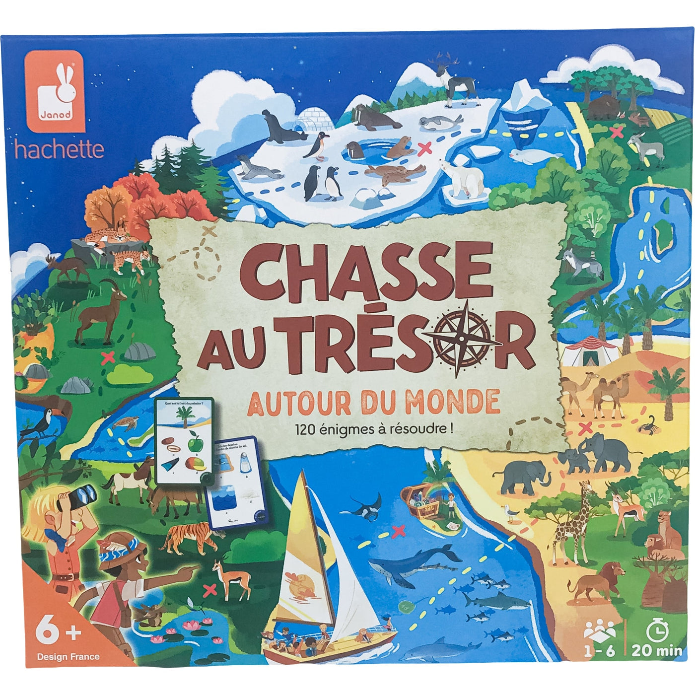 Jeu éducatif "Chasse au Trésor Autour du Monde" de seconde main pour enfant à partir de 6 ans - Vue 1