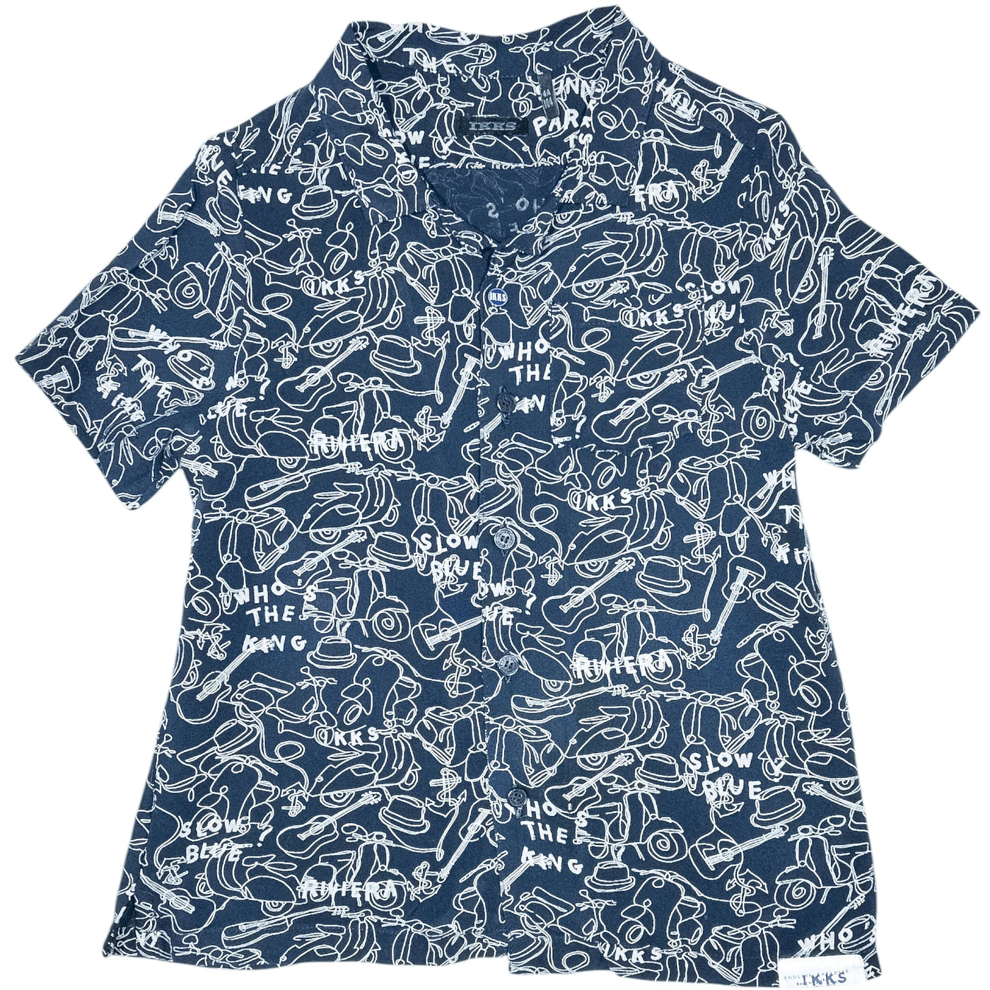 Chemise à manches courtes de seconde main en coton pour enfant garçon de 4 ans - Vue 1