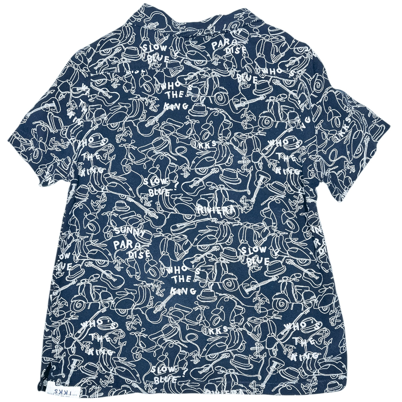 Chemise à manches courtes de seconde main en coton pour enfant garçon de 4 ans - Vue 2
