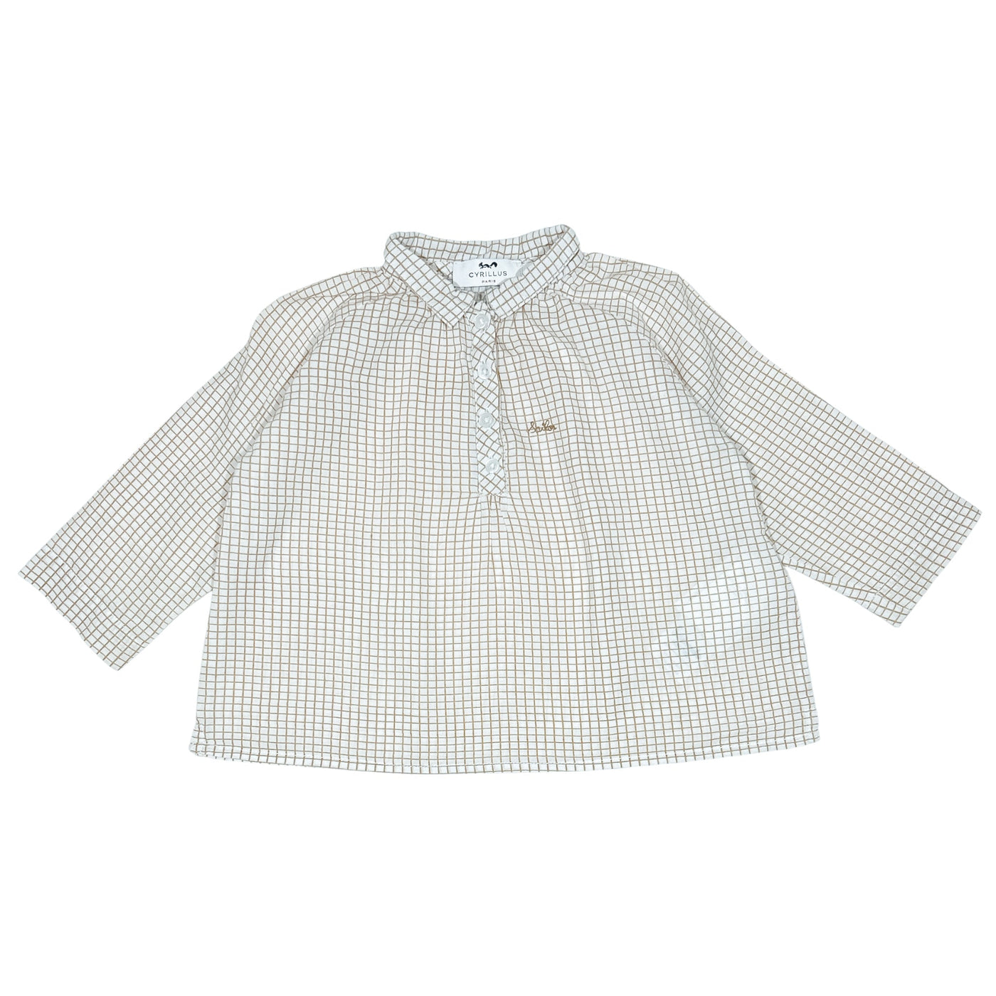 Chemise à manches longues de seconde main en coton pour bébé de 12 mois - Vue 1