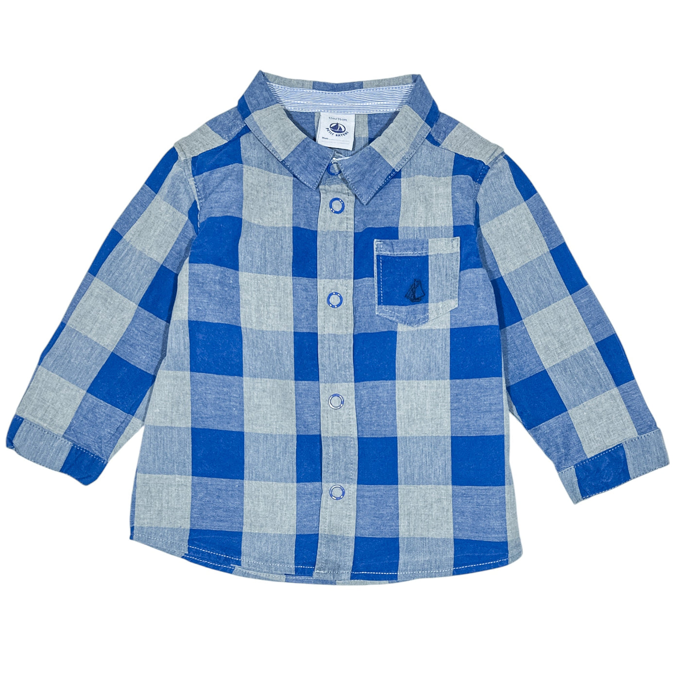 Chemise à manches longues de seconde main en coton pour bébé garçon de 12 mois - Vue 1