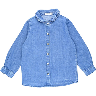 Chemise à manches longues de seconde main en jean pour bébé fille de 24 mois - Vue 1