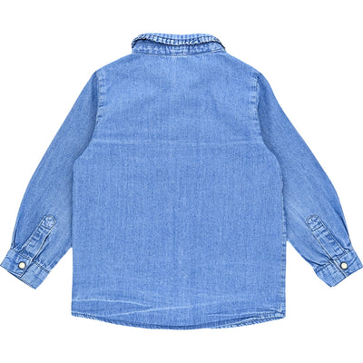 Chemise à manches longues de seconde main en jean pour bébé fille de 24 mois - Vue 2