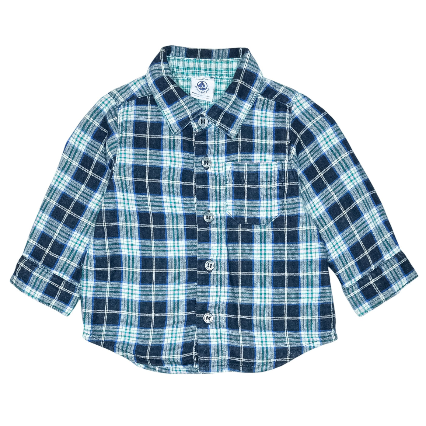 Chemise à manches longues de seconde main en coton pour bébé garçon de 6 mois - Vue 1