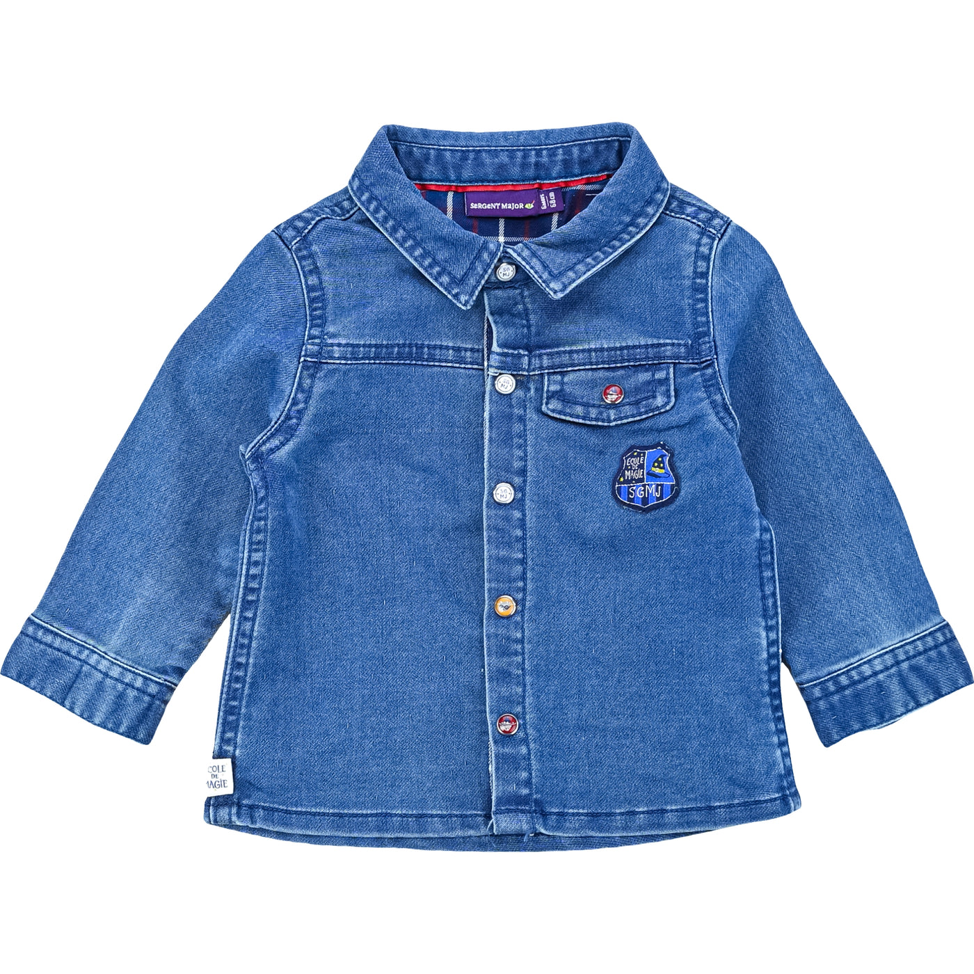 Chemise à manches longues 6 mois en jean