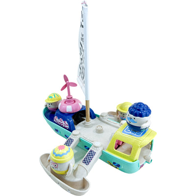 Bateau "Coffret Bateau, figurines et leurs accessoires" de seconde main en plastique recyclé pour enfant à partir de 3 ans - Vue 2