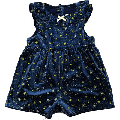 Robe à manches courtes de seconde main en velours pour bébé fille de 18 mois - Vue 1