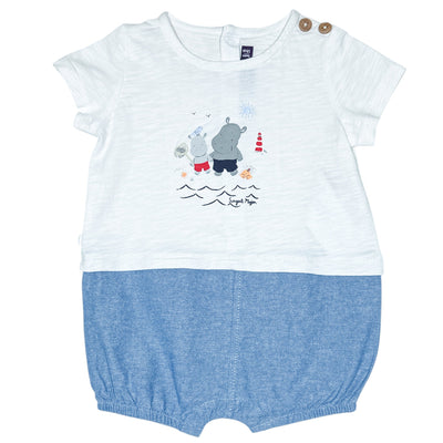 Combinaison courte de seconde main en coton pour bébé de 3 mois - Vue 1