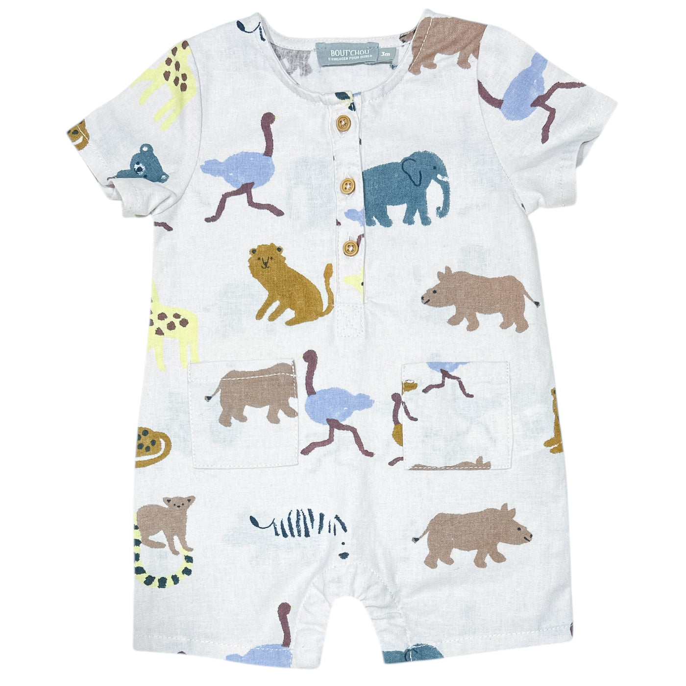 Combinaison courte de seconde main en coton pour bébé de 3 mois - Vue 1