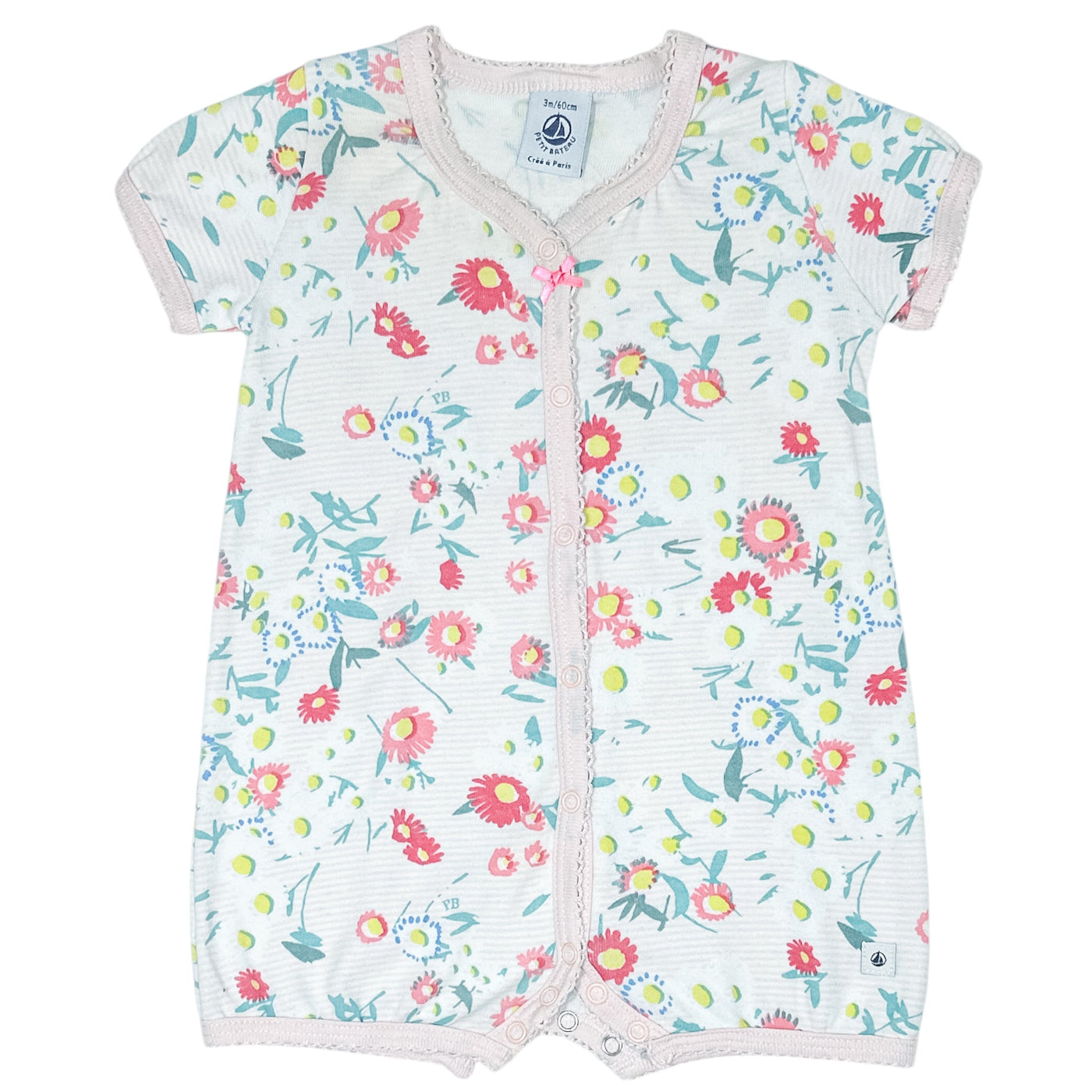 Combinaison courte de seconde main en coton pour bébé fille de 3 mois - Vue 1