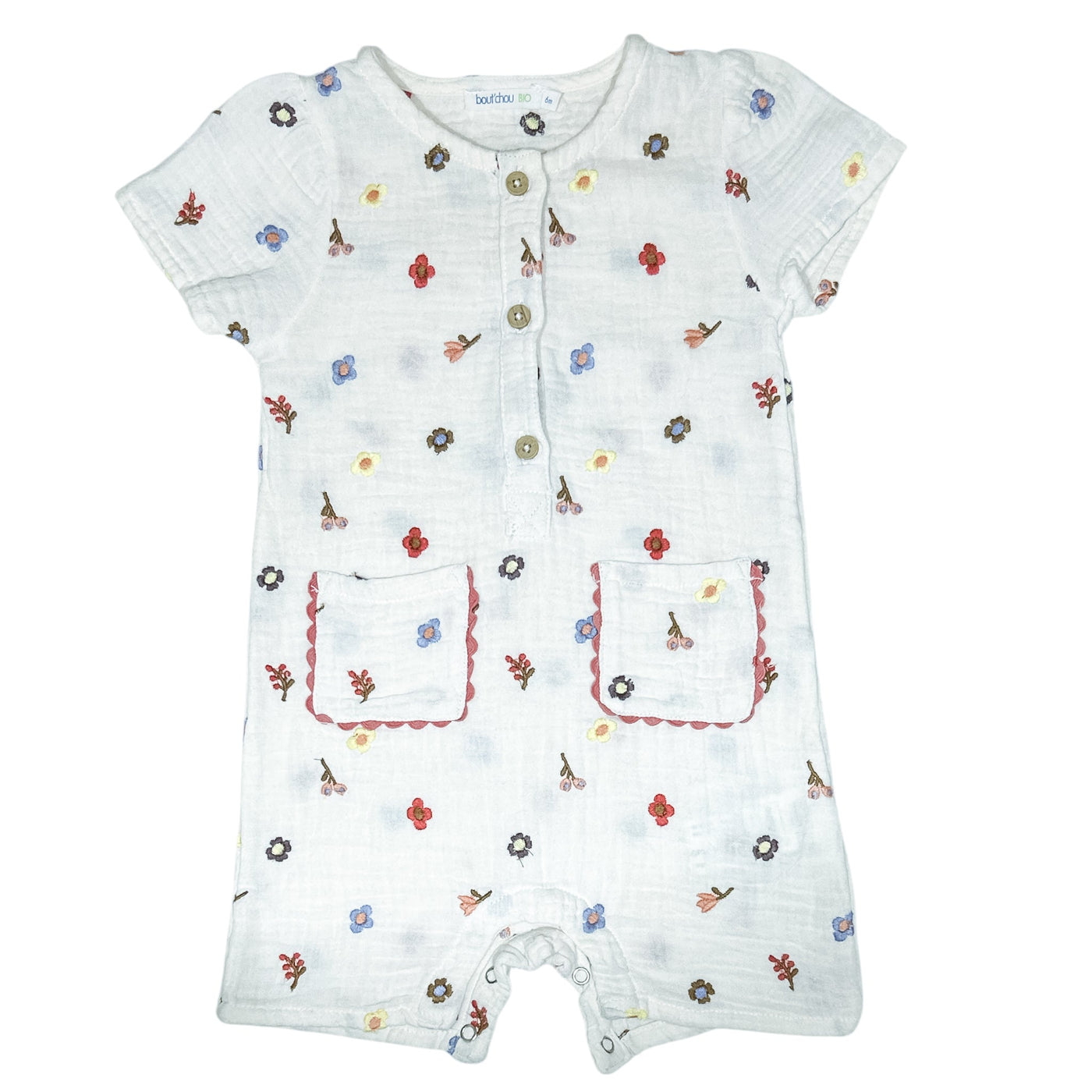 Combinaison courte de seconde main en coton bio pour bébé fille de 6 mois - Vue 1