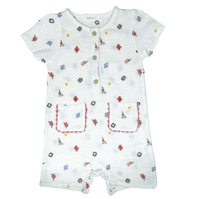 Combinaison courte de seconde main en coton bio pour bébé fille de 6 mois - Vue 1