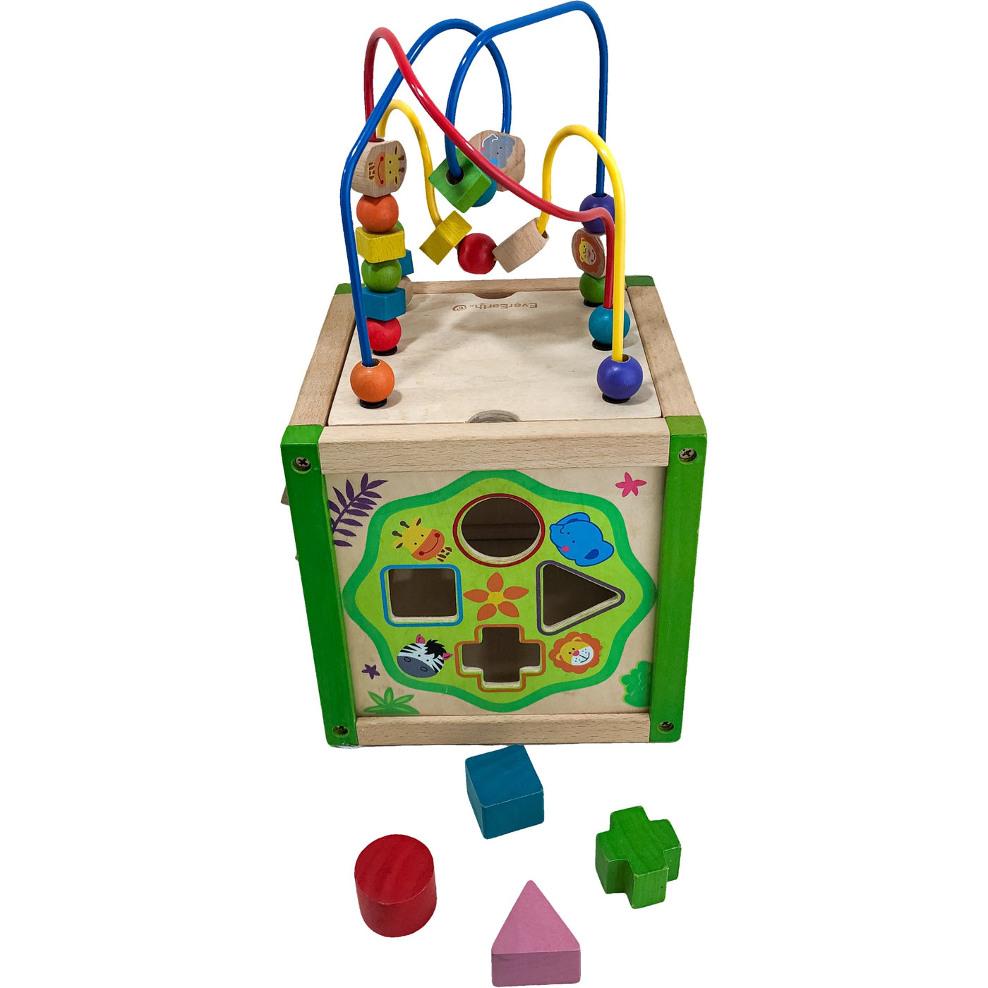 Cube d'activités "Cube d'activités multi-jeux" de seconde main en bois pour enfant à partir de 18 mois - Vue 2