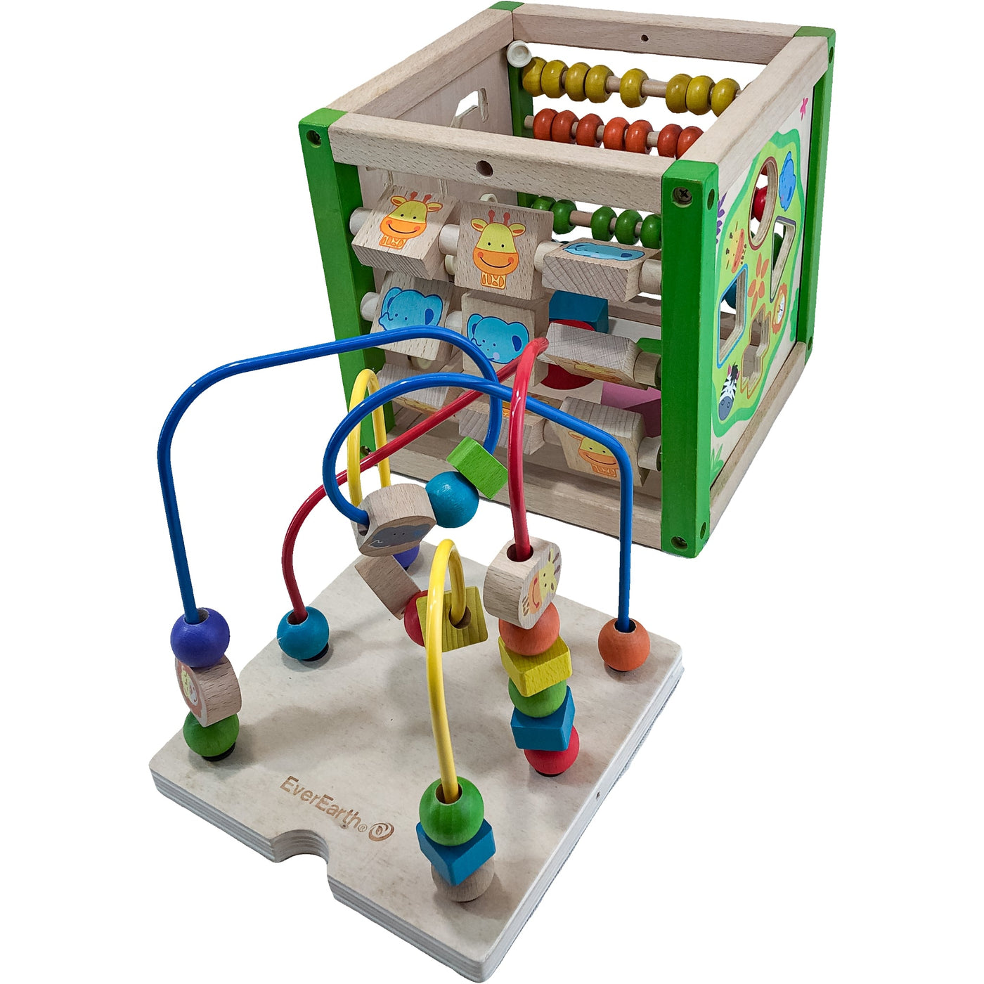 Cube d'activités "Cube d'activités multi-jeux" de seconde main en bois pour enfant à partir de 18 mois - Vue 3