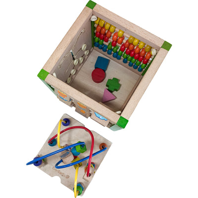 Cube d'activités "Cube d'activités multi-jeux" de seconde main en bois pour enfant à partir de 18 mois - Vue 4