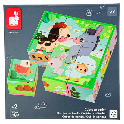 Puzzle premier âge "Cubes (set de 9)" de seconde main en carton pour enfant à partir de 24 mois - Vue 1