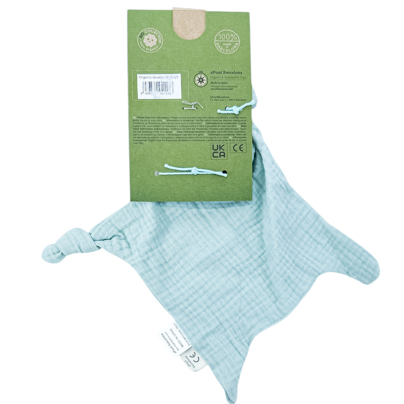 Doudou "Doudou lapin" de seconde main en coton bio pour enfant dès la naissance - Vue 2