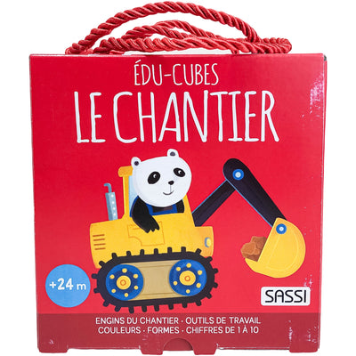 Set de cubes d'activités "Edu-cubes le chantier et un mini-atlas" de seconde main pour enfant à partir de 2 ans - Vue 3