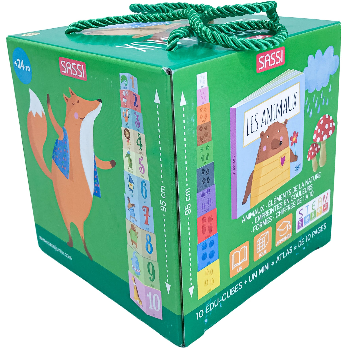 Set de cubes d'activités "Édu-cubes Les animaux" de seconde main pour enfant à partir de 2 ans - Vue 2
