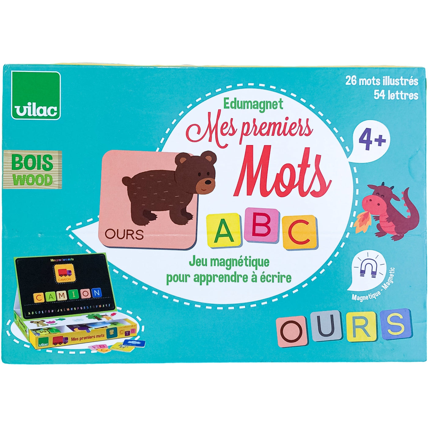 Lettres magnétiques "Edumagnet Mes premiers mots" de seconde main en carton pour enfant à partir de 3 ans - Vue 1