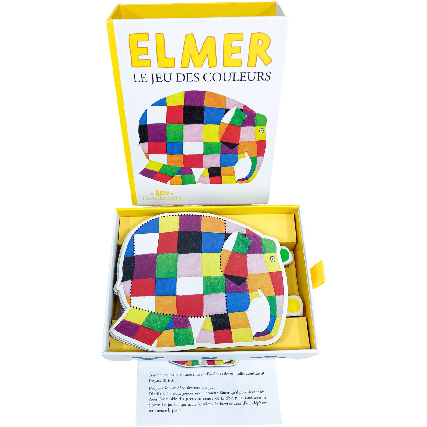 Jeu de plateau "Elmer Le jeu des couleurs" de seconde main en bois et carton pour enfant à partir de 3 ans - Vue 2