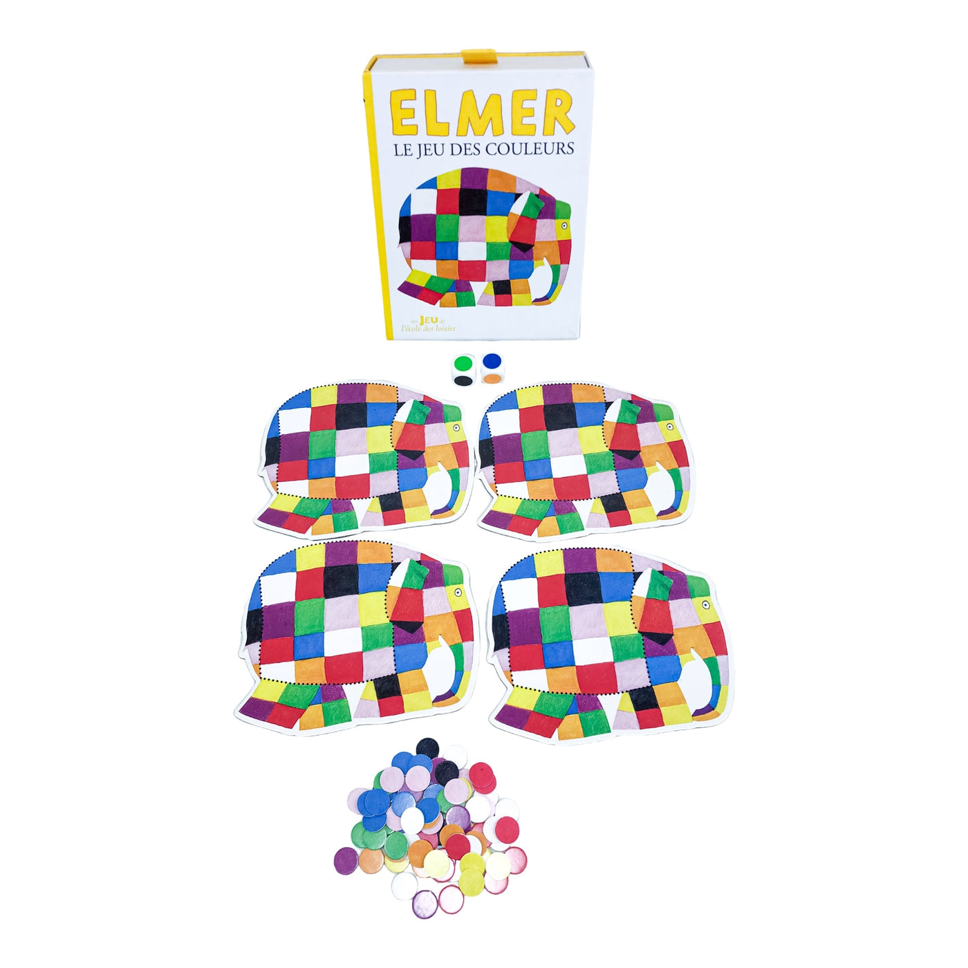 Jeu de plateau "Elmer Le jeu des couleurs" de seconde main en bois et carton pour enfant à partir de 3 ans - Vue 3