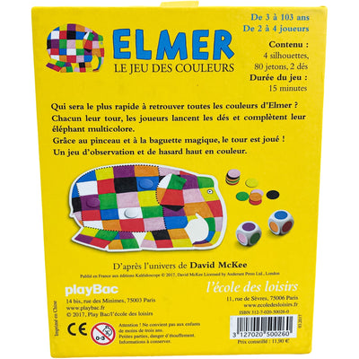 Jeu de plateau "Elmer Le jeu des couleurs" de seconde main en bois et carton pour enfant à partir de 3 ans - Vue 4