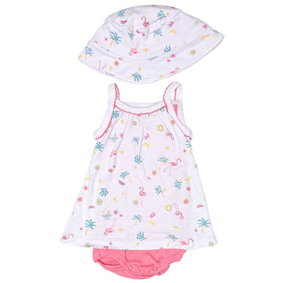 Ensemble body à manches courtes + bob de seconde main en coton pour bébé fille de 3 mois - Vue 1