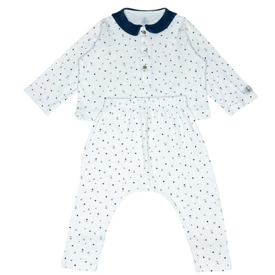 Ensemble cardigan + pantalon de seconde main en coton pour bébé de 12 mois - Vue 1